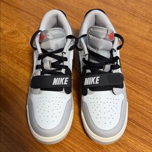 Boys Nike Black and Gray Athletic Shoes